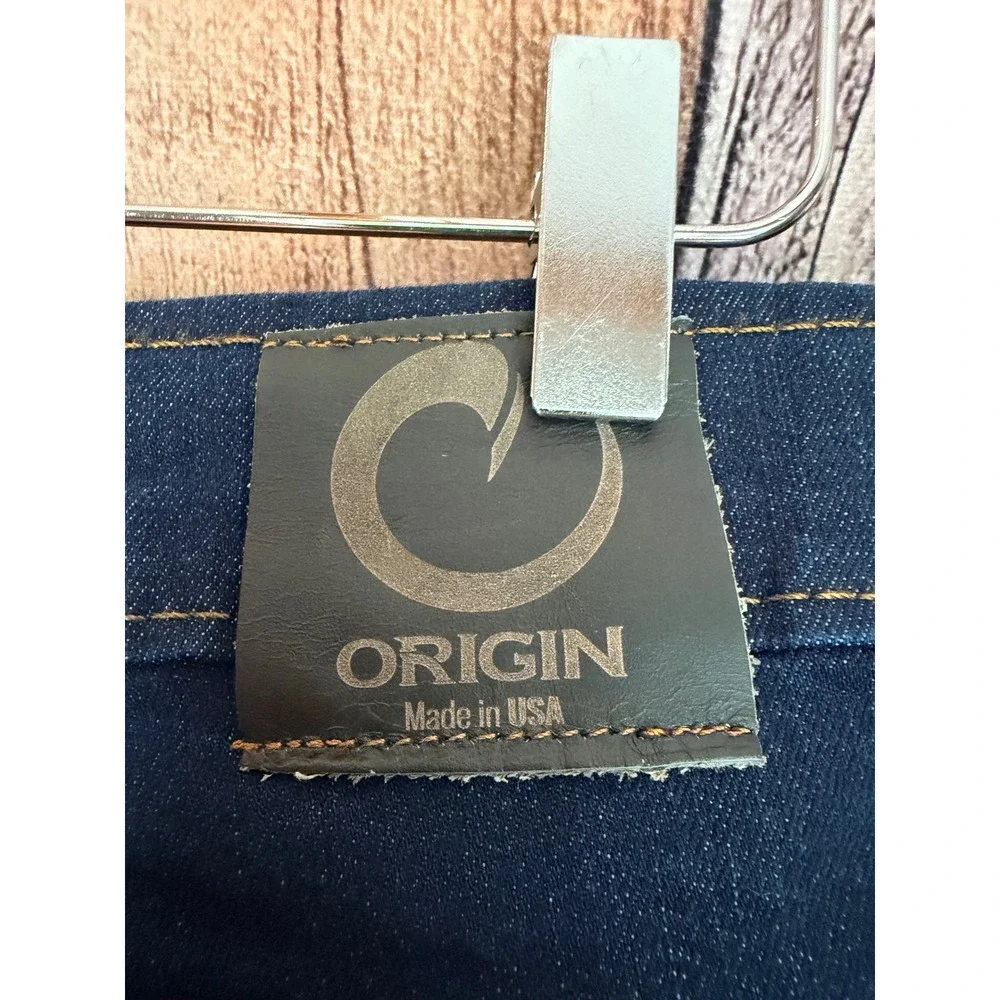 Origin Jeans Delta 68 Legit Fit Straight Leg Performance Denim Dark Wash 40 X 36